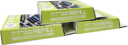 Vista 6 de YirehStore Air Freshener Giga - Recambio surtido de 3 cajas de aroma superior popular – brisa verde, calabaza marina, aroma de calabaza, diseño
