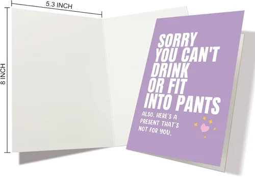 Vista 2 de Nchigedy Divertida tarjeta de baby shower, nuevas tarjetas de felicitación de bebé para ella, tarjetas de felicitación sarcásticas para la futura