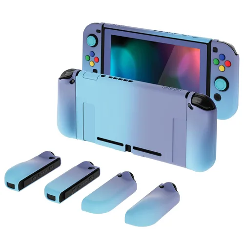Vista 85 de PlayVital AlterGrips Ergonomic Grips Cover for Nintendo Switch, [2 Design] Interchangeable Comfort Dockable Protective Case with Screen Protector &