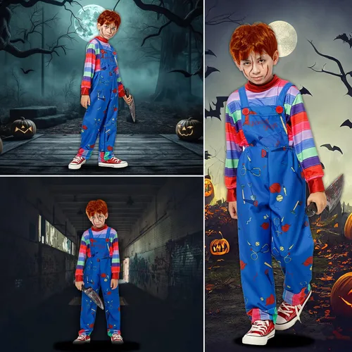Vista 2 de POEWAUVE Classic Kids Costume for Boys and Girls - Kids Halloween Costume for Child Play (3-12YRS)