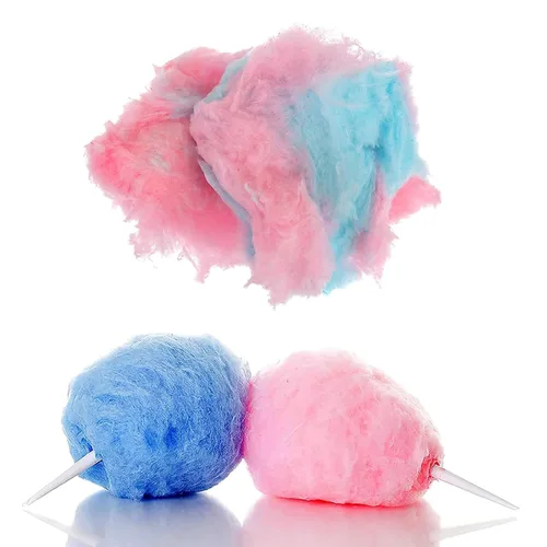 Vista 5 de Perfectware 2 tarros de 16 onzas de azúcar de algodón de azúcar (vainilla rosa y frambuesa azul)