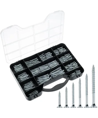 Vista 16 de Mr. Pen - Kit surtido de tornillos para madera, 152 piezas, negro, puntas Phillips, tornillos de madera surtidos, 6 tamaños