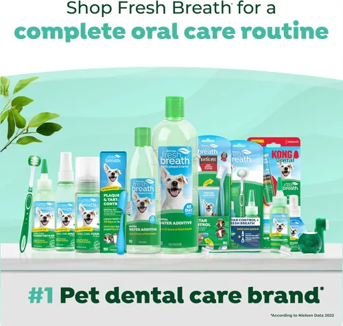 Vista 7 de TropiClean Fresh Breath Spray de espuma dental para perros y gatos Ambientador rápido de aliento y solución de limpieza dental Fabricado