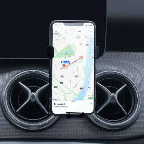 Vista 10 de BEHAVE Soporte magnético para teléfono Mercedes Benz GLA Class 2015-2020, Clase CLA 2013-2019, soporte ajustable para teléfono compatible con iPhone