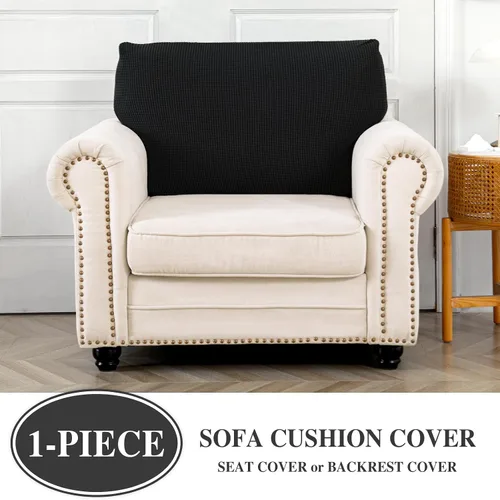 Vista 3 de LA MEACK Funda de Cojín de Sofá Funda de Cojín de Asiento Funda Elástica para Sillón Fundas Separadas para Sofá Seccional Protector de Muebles