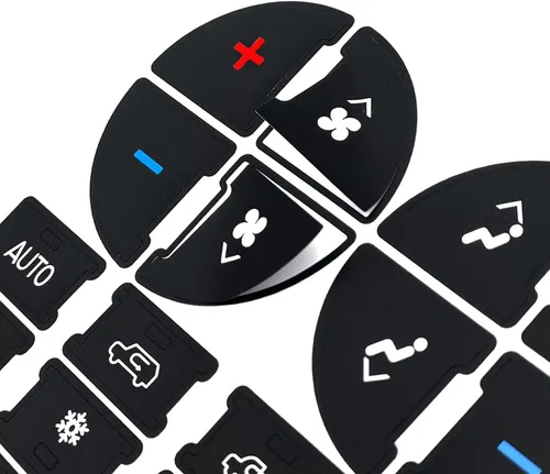 Vista 6 de Kit de reparación de botones de CA para salpicadero, compatible con Chevy, mejor para fijar botones de control de aire acondicionado desteñidos