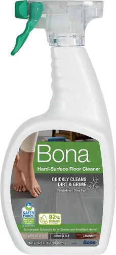 Vista 4 de Bona Mopa en aerosol prémium para suelos multisuperficie y limpiador de suelos Bona para laminados de azulejos de piedra y vinilo LVT/LVP, 32 onzas
