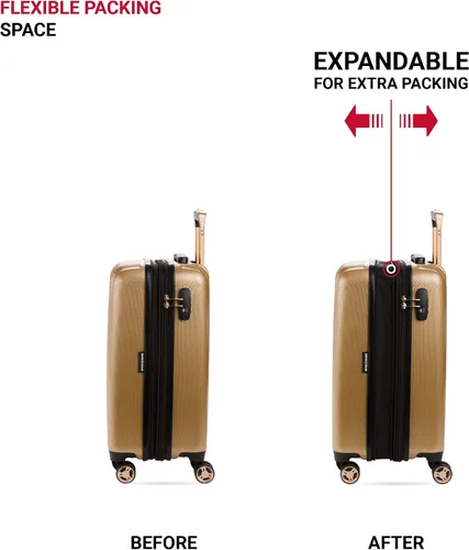 Vista 5 de SWISSGEAR 7272 - Maleta rígida y expandible con ruedas giratorias