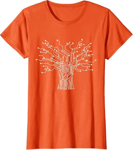 Vista 44 de Electronics Technician Binary Tree - Electrical Engineer T-Shirt Asphalt Grey