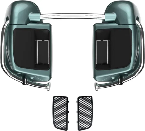 Vista 46 de Kits de calentadores de piernas con ventilación y combinación de color con guantera para Harley Davidson Touring Street Road King Glide FLTR 2014