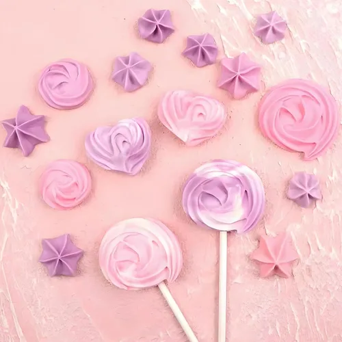 Vista 5 de Moldes de silicona para cupcakes en forma de crema, forma de corazón y estrella, para decoración de tartas para cumpleaños, fiesta temática, postre