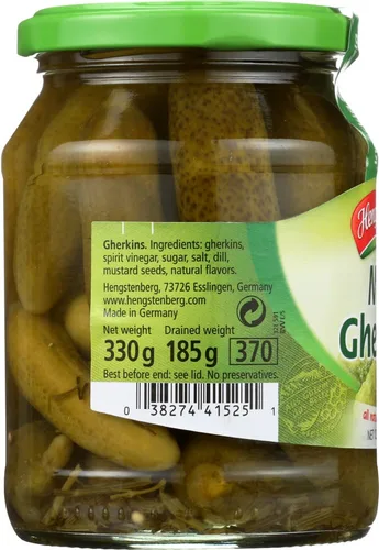 Vista 3 de Hengstenberg Pepinillos Pickle Mini, 12.5 onzas (paquete de 4)