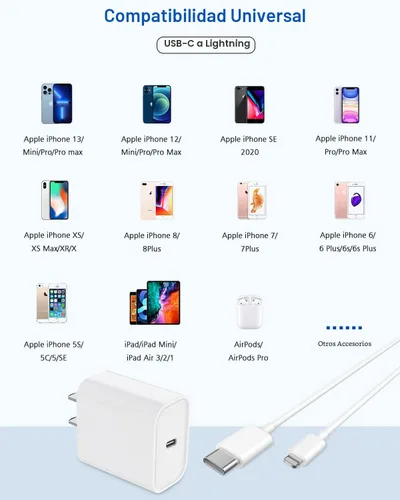 Vista 6 de Cargador rápido para iPhone, cargador extra largo para iPhone, carga rápida, 10 pies, paquete de 2 cargadores de teléfono i de 10 pies, adaptador
