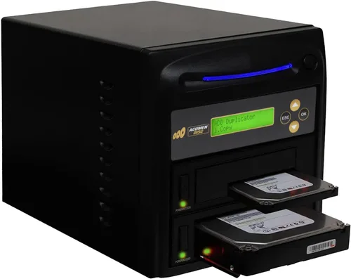 Vista 9 de Acumen Disc Duplicadora de discos duros de 1 a 7 GB/min, copiadora independiente y desinfectante/borrador compatible con DOD para múltiples discos