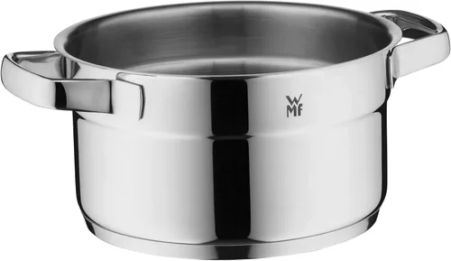 Vista 12 de WMF Compact Cuisine - Juego de cacerolas de inducción de 5 piezas con tapa de cristal, acero inoxidable Cromargan pulido, juego de ollas