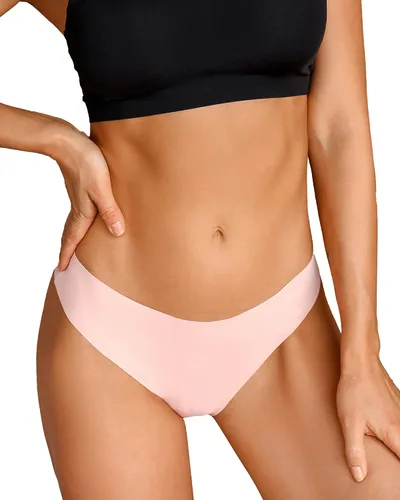 Vista 4 de DEANGELMON Tangas sin costuras para mujer ropa interior para mujer cómoda paquete múltiple