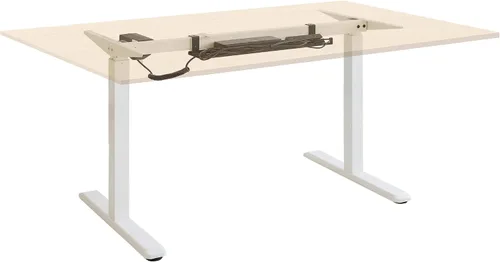 Vista 9 de Mount-It! Bandeja de gestión de cables para debajo del escritorio, bandeja de cables de acero resistente de 23 pulgadas y cesta de cables