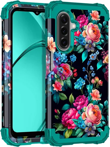 Vista 64 de Rancase para Galaxy S25, Funda de tres capas, protección resistente a los golpes, paraguas de plástico duro + funda protectora de goma de silicona