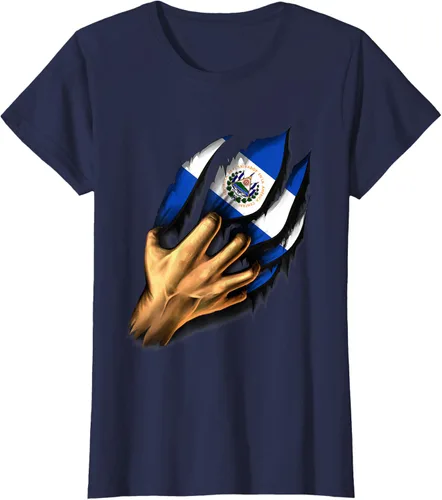 Vista 33 de El salvador bandera camisa salvadoreña en mi