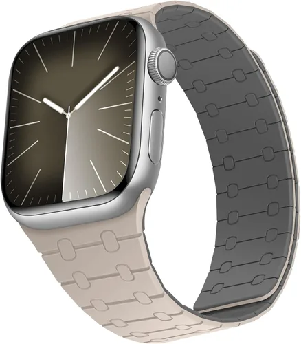Vista 11 de Compatible con correa de Apple Watch de 49mm 46mm 45mm 44mm 42mm 41mm 40mm 38mm, correa de bucle magnético ajustable de silicona para iWatch Ultra