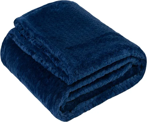 Vista 9 de Manta de punto gofre con textura suave para sofá, cama individual, niños y adultos, 50 x 60 pulgadas, manta de punto de felpilla, manta bohemia
