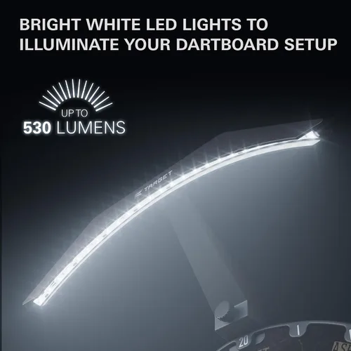 Vista 3 de Target Darts Tablero de Dardos LED - Iluminación de Tablero de Dardos Brillante Cable Extra Largo de 3m Se Ajusta de Forma Segura a Todos