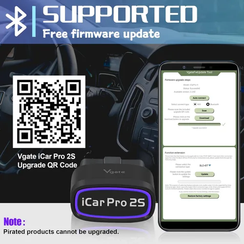 Vista 7 de Vgate Escáner OBD2 iCar Pro Bluetooth4.0 (iOS, Android) y Vgate iCar Pro 2S Bluetooth5.2 (iOS, Android)