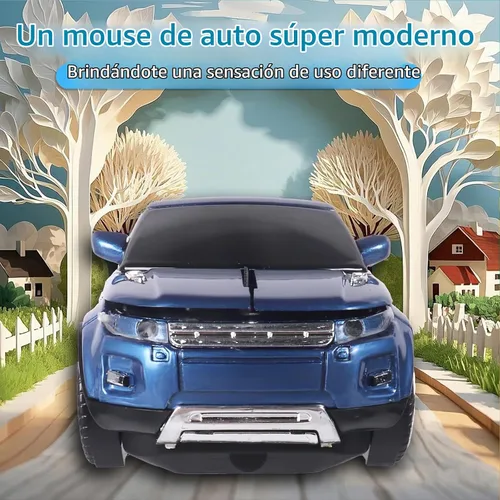 Vista 3 de elec Space Wireless Mouse Car Computer Mouse for PC Laptop (Blue)
