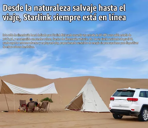 Vista 4 de Adaptador Starlink Mini de 12 V, convertidor de 12 V/24 V a 30 V 3.5 A con cable de alimentación de CC, cable adaptador de alimentación de entrada