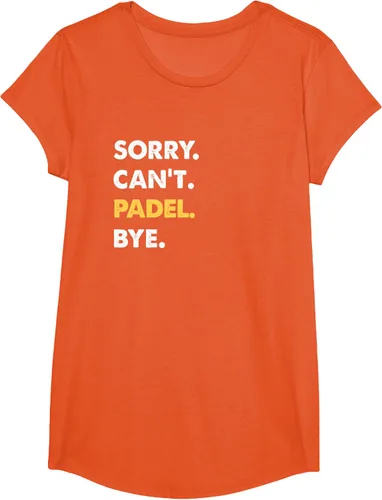 Vista 35 de Sorry Can't Padel Bye Funny Camiseta de Padel, Negro