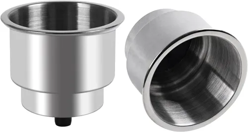 Vista 8 de Goture Stainless Steel Cup Drink Holder with Drain Marine Boat Rv Camper Rod