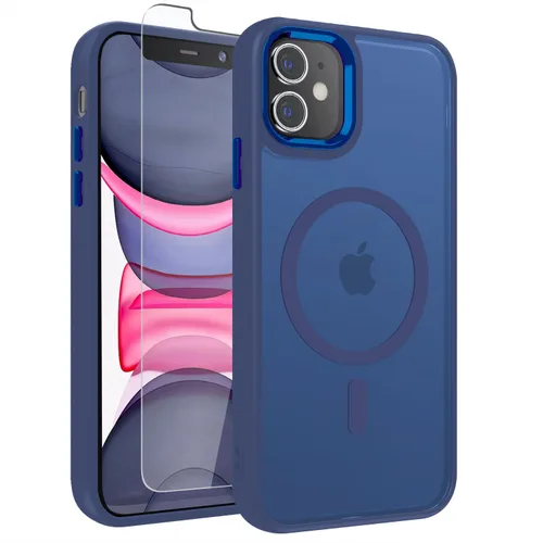 Vista 55 de WRJ Funda magnética mate para iPhone Air de 6.5 pulgadas, [compatible con Magsafe] [protección contra caídas de grado militar], delgada Negro