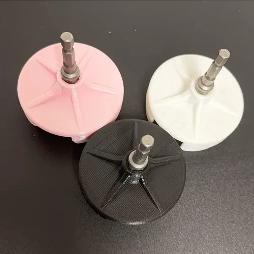 Vista 7 de Adaptadores de máquina de tejer, adaptador de corriente de punto rápido con broca de acero hexagonal, adaptador de manivela para máquina de tejer