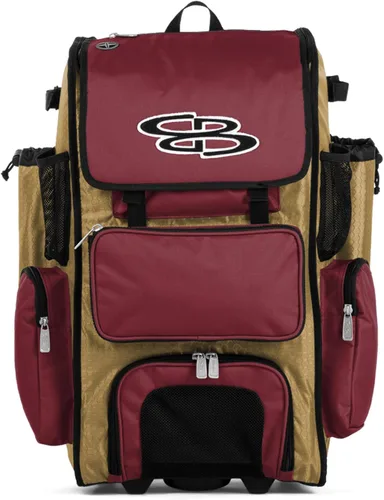 Vista 88 de Boombah Rolling Superpack - Bolsa para equipo de béisbol/sóftbol, varios colores, mango telescópico y capacidad para 4 murciélagos, versión