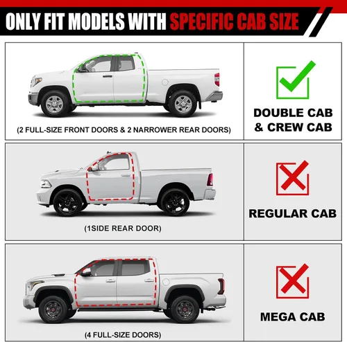Vista 4 de Compatible con Dodge Ram 1500 2002-2008 Ram 2500 3500 2003-2009 Extended/Double Cab Quad Cab Step Bar Negro Heavy Duty