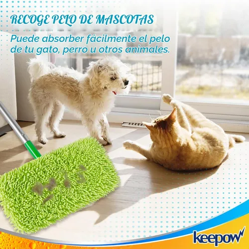 Vista 4 de KEEPOW Almohadillas de microfibra reutilizables compatibles con Swiffer
