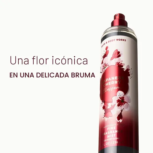 Vista 2 de Bath & Body Works Bruma de fragancia fina de flor de cerezo japonés, 8