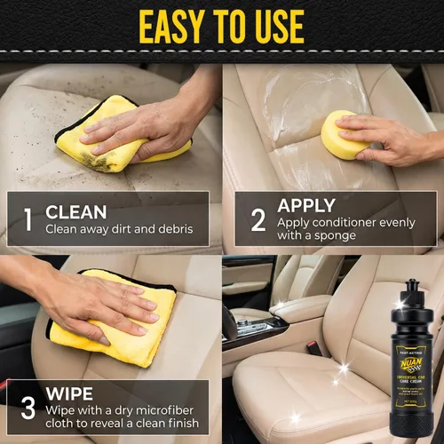 Vista 8 de NUAN Acondicionador restaurador de plástico y cuero 2 en 1 para coche