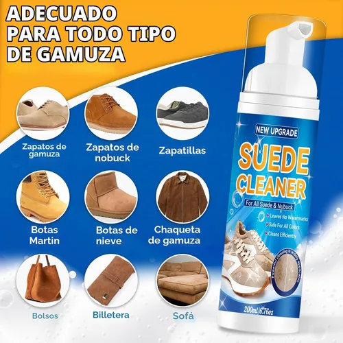 Vista 5 de Suede Shoe Cleaner Kit– Effectively Removes Dirt & Water Marks,Nubuck Cleaner,Cleans & Restores Shoes-6.76 Oz