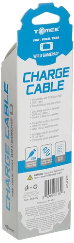 Vista 3 de Tomee Charge Cable for Wii U GamePad