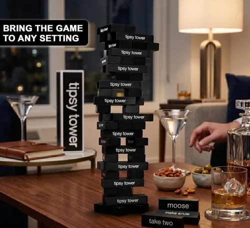 Vista 6 de Jenga Tipsy Tower, juego para beber