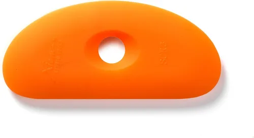 Vista 4 de Xiem Tools Costilla de arcilla de silicona suave para cerámica y cerámica (SCR1-O-10193)
