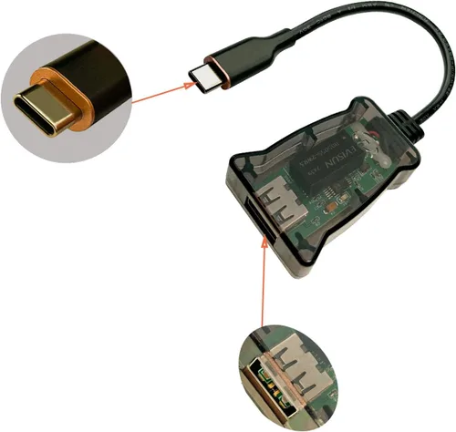 Vista 2 de DSD TECH SH-G01C USB-C 480M Aislador de alta velocidad (0.5 pies)