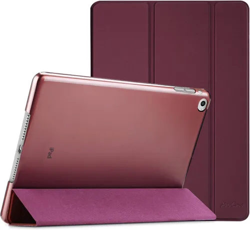 Vista 13 de ProCase Funda Inteligente para iPad Air 2 2014, Funda Protectora con Soporte Ultra Delgada y Ligera con Tapa Trasera Translúcida Esmerilada
