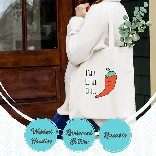 Vista 26 de Moonlight Makers 100% Cotton Canvas, Natural Tote Bag, Full-Color Tote, Funny Design - Beverage