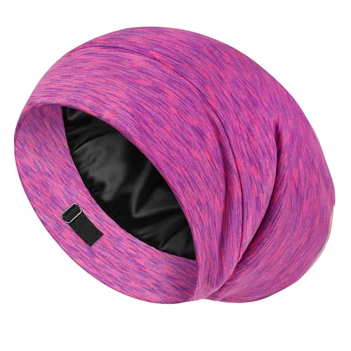 Vista 17 de LULUSILK Gorro de Dormir con Forro de Seda de Morera, Se Acabó el Cabello Encrespado y Enredado, Envoltorio de Cabello de Seda que se Mantiene