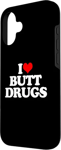 Vista 2 de iPhone 16 I Love Butt Drugs - Funny Saying Sarcastic Cute Cool Novelty Case