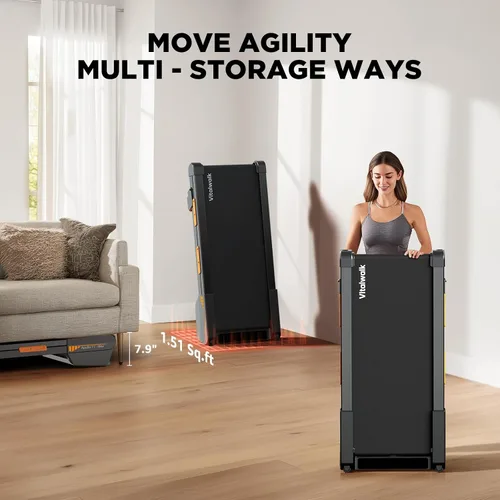 Vista 5 de Vitalwalk Walking Pad with Incline 15% Auto Treadmills for Home Small Space