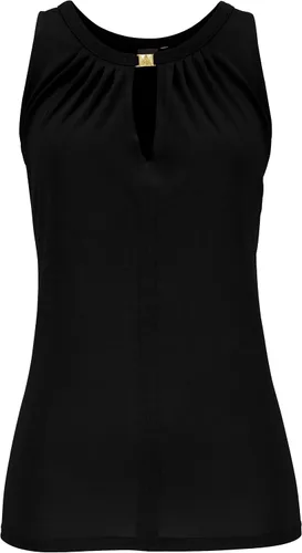 Vista 4 de SAUKOLE Camiseta sin mangas con cuello halter para mujer, con espalda cruzada, con bonito estampado, para yoga, correr, verano