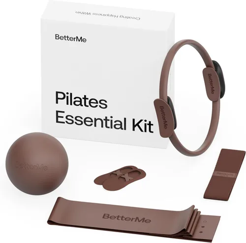 Vista 15 de BetterMe Pilates Essential Kit - Pilates Ring, Long Resistance Bands, Pilates Loop Bands, Ball and More - Complete Home Pilates Kit for Women